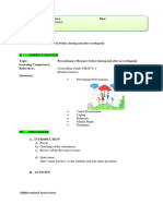 LESSON-PLAN SCIENCE 6 Before During After An Earthquake