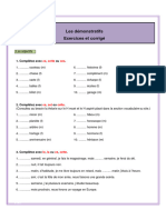 Les Démonstratifs Exercices Et Corrigé