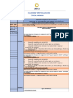 Cuadro de Temporalización. Ethical Hacking