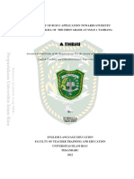 A Thesis: The Effect of Busuu Application Towards Students' Listening Skill of The First Grade at Sman 1 Tambang