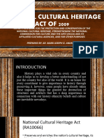 National Heritage Act of 2009