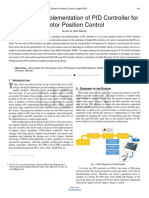 Design and Implementation of PID Controller For Motor Position Control