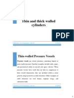 Thin and Thick Walled Cylinders - Mechanics of Solids - Uni Lec.