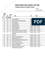 Time Table Final Year 