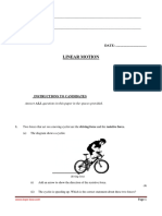 Form 3 21. Linear Motion Q