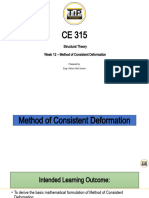 Week 12 Method of Consistent Deformation