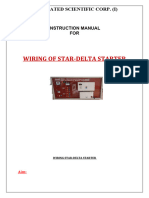 Wiring of Star Delta Starter MANUAL