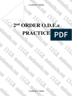 2nd Order Differential Equations Practice