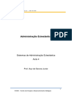 Aula 04 - Sistema de Administração Eclesiástica