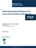 Optimizing Asphalt Mixtures For Low-Volume Roads in Minnesota