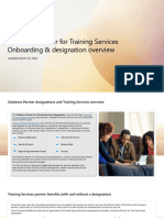 Microsoft Training Services Partner Overview