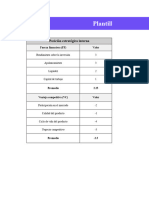 Plantilla en Excel Matriz BCG