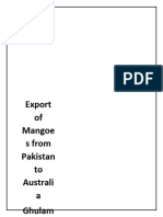 Australia-Mango Exoport - Ghulam Mustafa
