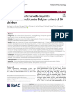 Chronic Nonbacterial Osteomyelitis in Children: A Multicentre Belgian Cohort of 30 Children