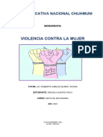 Monografia - Final Contra La Violencia de La Mujer