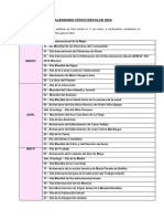 Calendario Cívico Escolar 2024