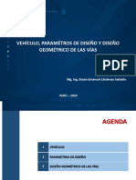 Vehículo, Parámetros de Diseño y Diseño Geométrico de La Vía