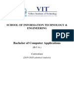 BCA Curriculum Syllabus 2019-20