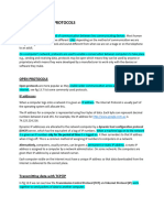 Topic 2 Network Protocols