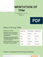 Implementation of TPM: Dr. Siti Rosimah, ST., MT., IPU Minggu Ke-2