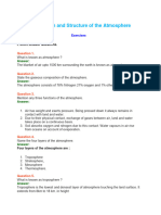 CH 12 Composition and Structure of The Atmosphere