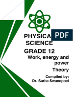 Physical Science GR 12 - Work, Energy and Power - Theory - Full