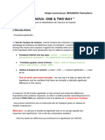 One & Two Way ANOVA - Procédures Et Interpretations Par - Fatimazahra BENABBOU