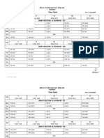 Time Table - Even Semester All Courses 2024