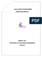 Single Phase Transformer