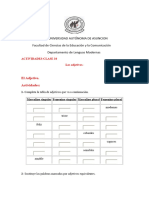 1 Actividades-ADJETIVOS CLASES