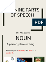 Nine Parts of Speech