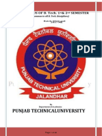 Syllabus B. Tech ME Batch 2016 and 2017