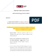 ? Semana 05 - Tema 01 Tarea - Aplicación Del Parafraseo Como Estrategia de Fuentes para La PC1 (Terminado)