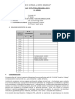 Plan Anual de Tutoria 2023 Ie 40199