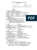 Science 6 Quarter 4 Periodic Test