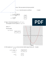 S4 Maths - Exam (Ans)