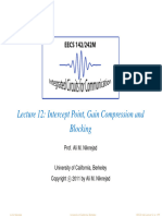 2011 Eecs 142 Lect12 Intercept Point Gain Compression and Blocking