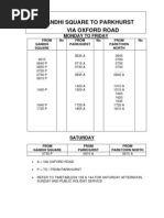 Metrobus Timetable2011