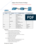 1.6.2 Lab - Configure Basic Router Settings