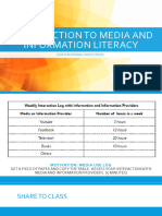 PPT1 Introduction To Media and Information Literacy 1