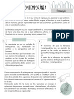 11-1, Valeria Rodriguez, Juan David Chavez, Valeria Mora, Ensayo Sobre La Literatura Contemporánea