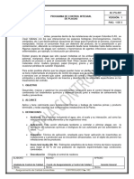 Ac-Pg-007 Programa de Control Integral de Plagas