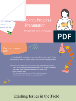 Research Progress Presentation