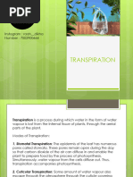 TRANSPIRATION (Raah - Dikha)