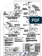 Details of Half-Round and U-Channels (Type B - With Erosion Control Mat Apron)