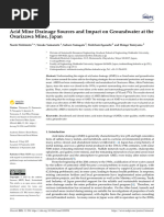 Acid Mine Drainage Sources and Impact On Groundwat