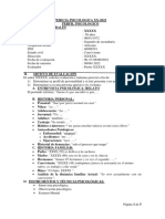 Modelo de Informe Psicologico Perfil de Personalidad