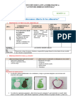 Sesion 11 Arte - Elaboramos Siluetas de Los Alimentos