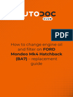 How To Change Engine Oil and Filter On FORD Mondeo Mk4 Hatchback (BA7) - Replacement Guide