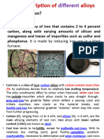 Lecture-1, Description of Different Alloys